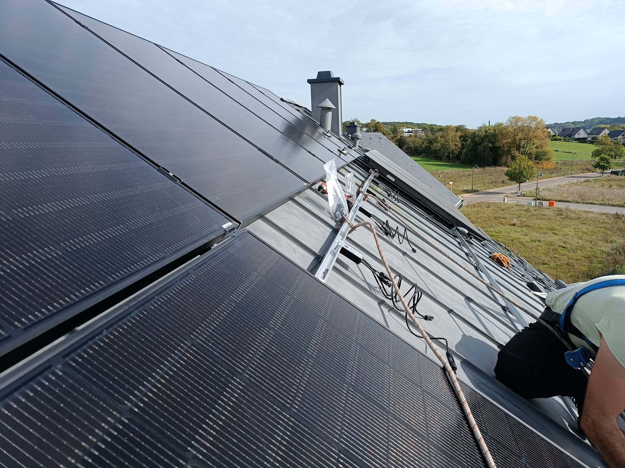 Panneaux solaires — installation Céleste Énergie